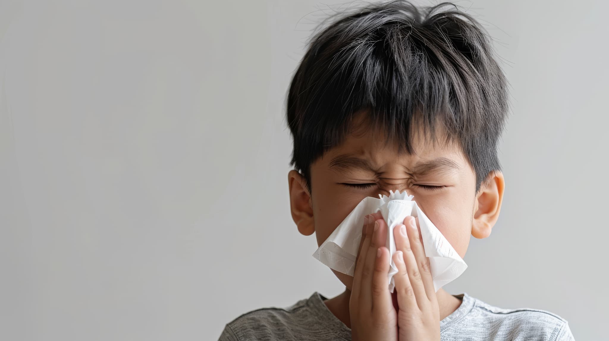 歯ぎしりの原因になる鼻づまりの子ども